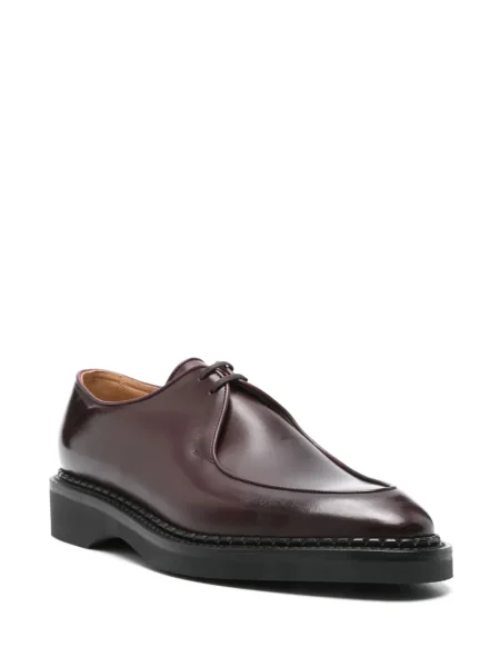 Pantofi derby John Lobb din piele maro
