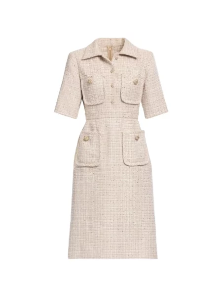 Rochie midi Elie Saab cu paiete din tweed