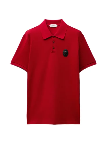 Tricou polo Versace roșu