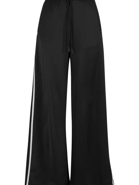 Urban Classics Pantaloni negru alb