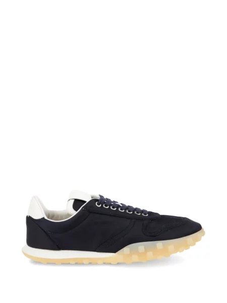 Sneakerși Jil Sander din canvas albastru