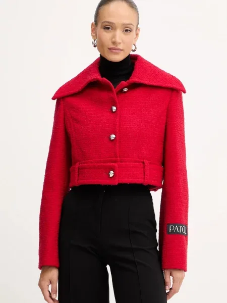 Geacă de tranziție Patou de lână roșu