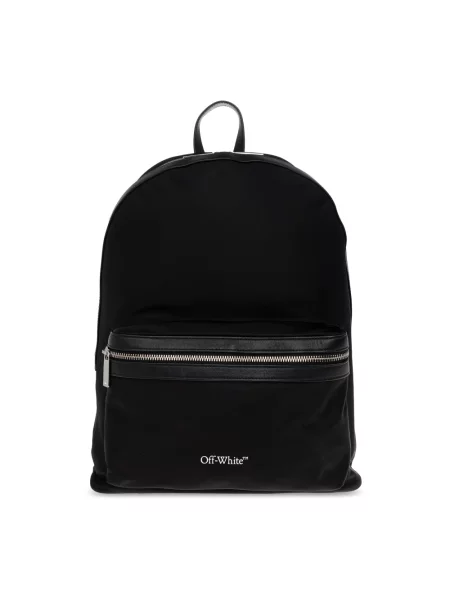 Torba Off-white skórzana z logo biała