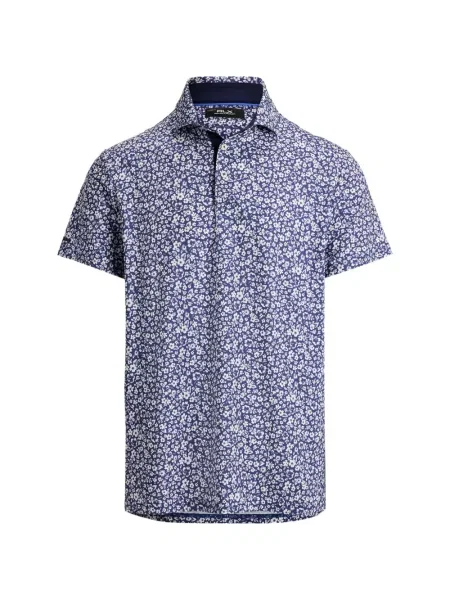 Polo Rlx Ralph Lauren cu model floral albastru