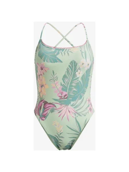 Strój kąpielowy Roxy Printed Beach Classics różowy XS zielony