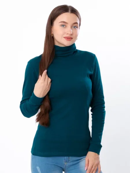 Водолазка Носи своє бавовна/еластан зелений