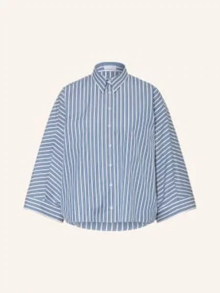 Brunello Cucinelli Bluzka Oversize Z Rękawami blau biała