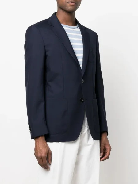 Sacou Billionaire cu broderie albastru