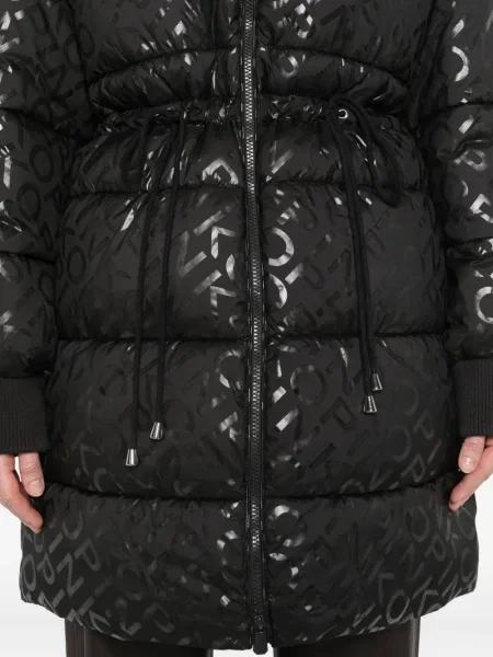 Palton Pinko cu imagine negru