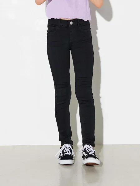 Dievčenské skinny fit rifle ONLY Rain čierne