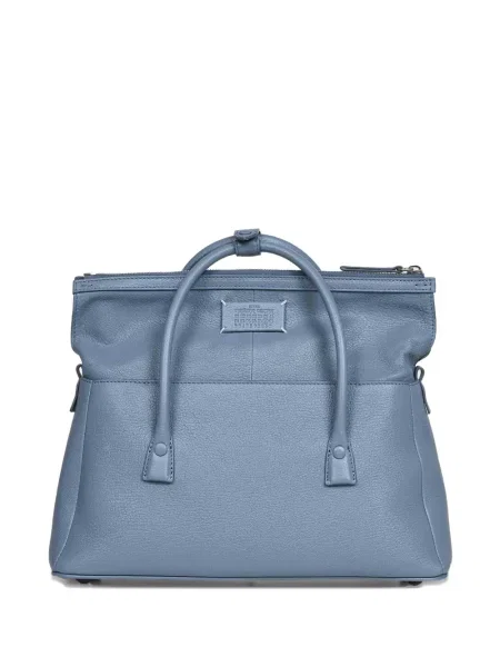 Geanta de piele Maison Margiela din piele albastru