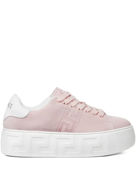 Sneakerși Versace cu platformă roz