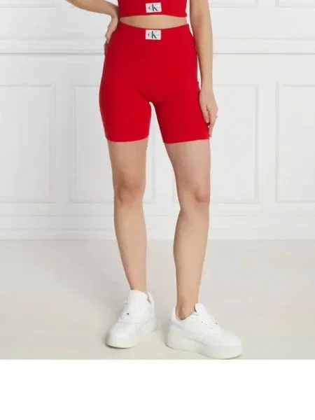 CALVIN KLEIN JEANS pantaloni scurți biker roșu