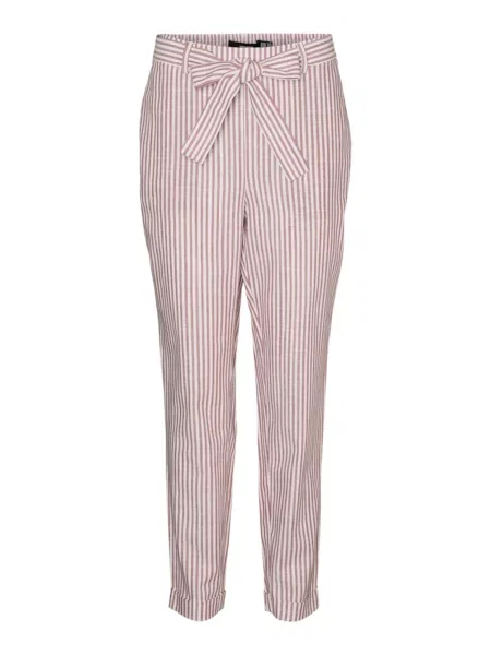 VERO MODA Chino kalhoty VMLYA červená bílá