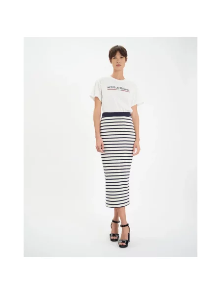 Spódnica Ines De La Fressange Paris niebieska