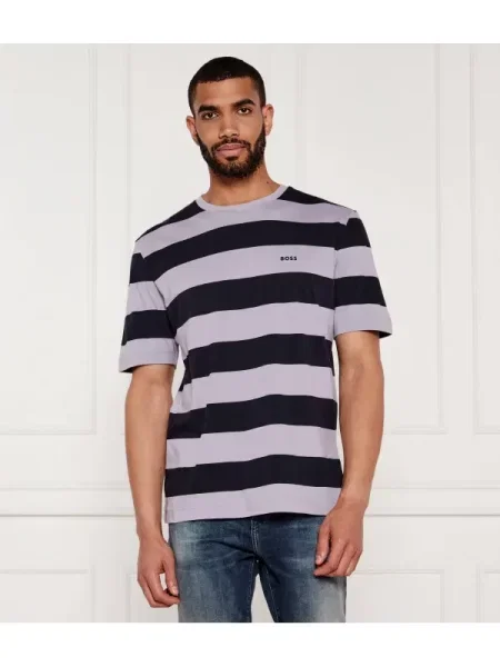 BOSS ORANGE Póló TalesStripe | Relaxed fit lila