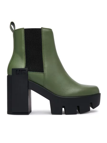 United Nude Botki Grip Chelsea Mid V Khaki zielone