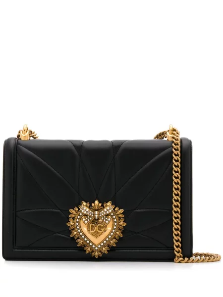 Prošívaný kabelka Dolce & Gabbana černá
