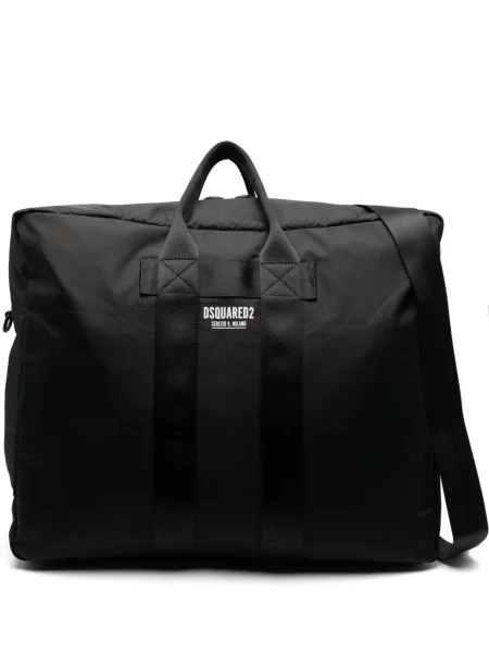 Geantă Dsquared2 cu imagine negru
