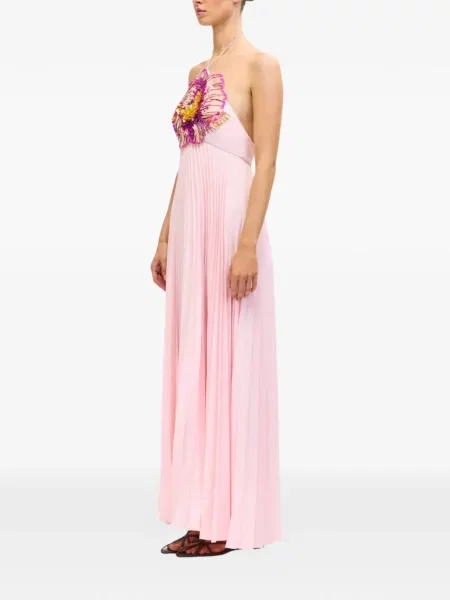 Maxi rochie maxi Acler plisată de costum roz