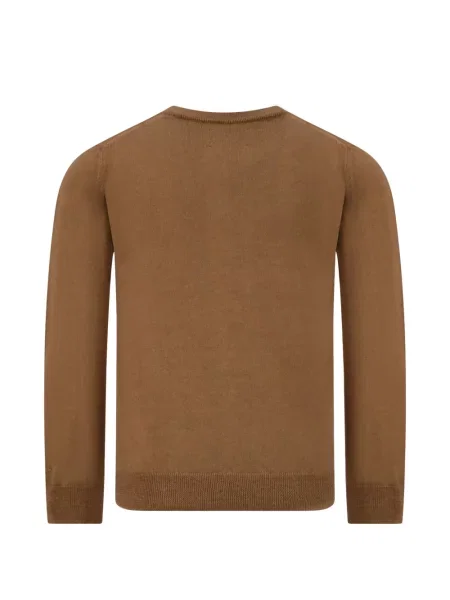 Pulover Woolrich cu decolteu rotund maro