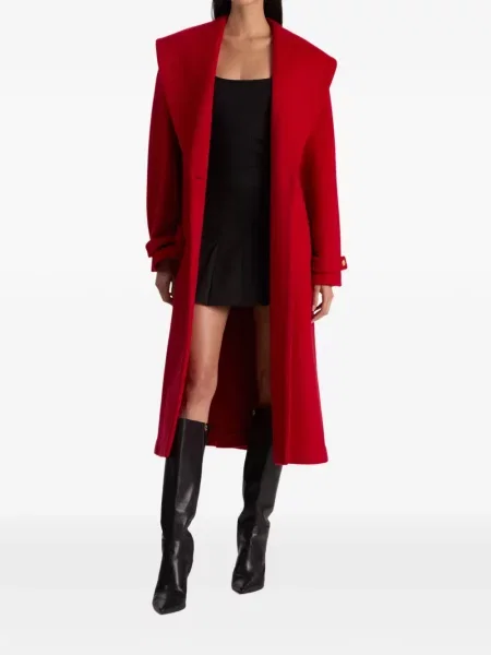 Gulerat palton Alice + Olivia roșu