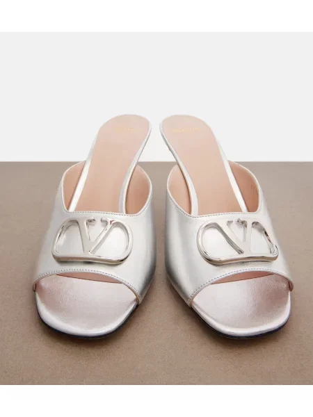Papuci tip mules Valentino Garavani din piele
