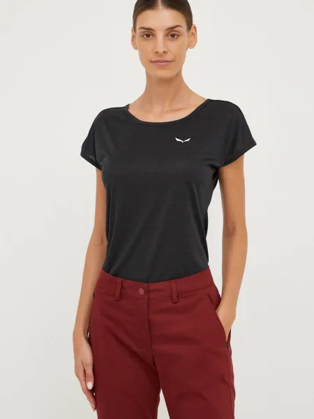 Salewa t-shirt sportowy Puez Melange Dry czarny