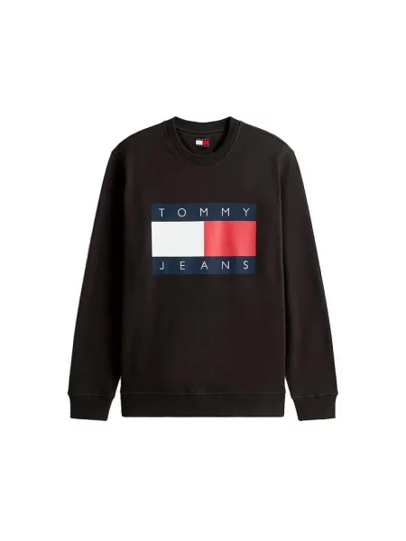 Bluza Tommy Jeans z logo czarna