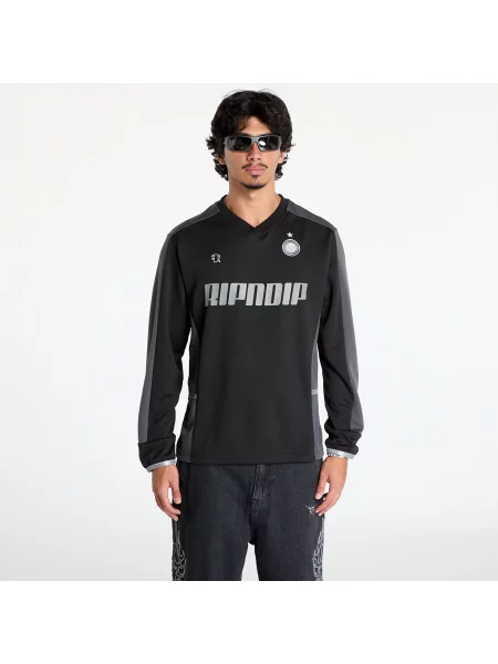 Длинный свитер Ripndip с длинным рукавом из джерси черный