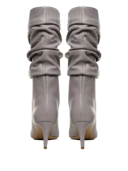 Botine Ginissima din piele gri
