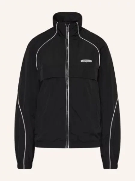 Tommy Jeans Kurtka Treningowa schwarz biała