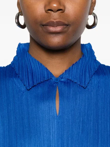 Plisirani top Pleats Please Issey Miyake plava
