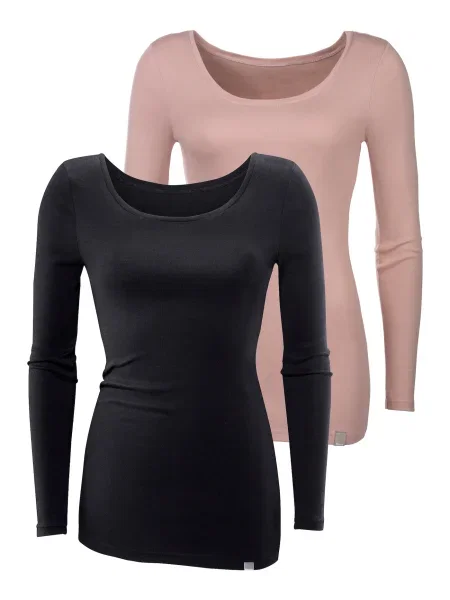 BENCH Majica roza črna