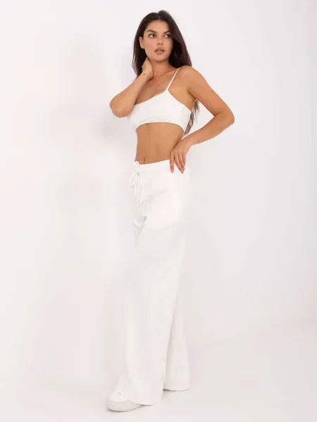 Pantaloni Relevance alb