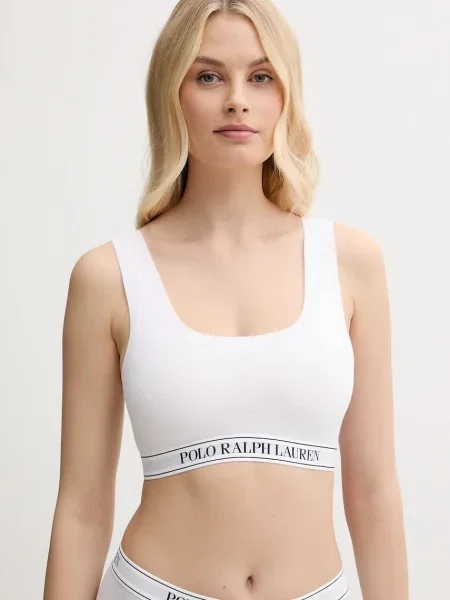 Сутиен Polo Ralph Lauren с изчистен дизайн бяло
