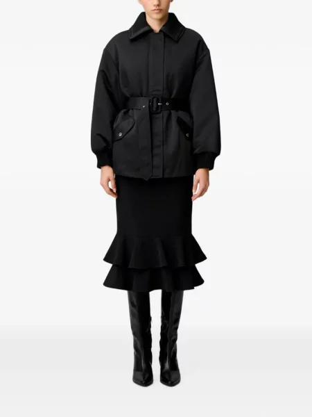 Paltas Claudie Pierlot satininis juoda