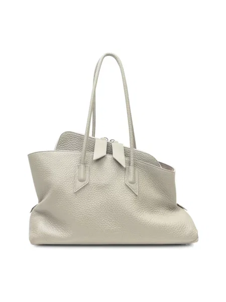 Torebka skórzana The Attico beżowa