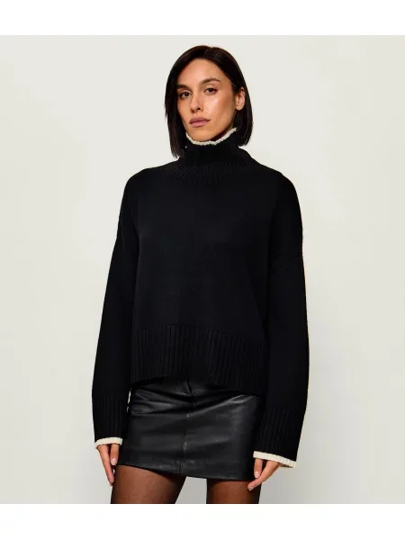 Pulover Pinko de lână negru