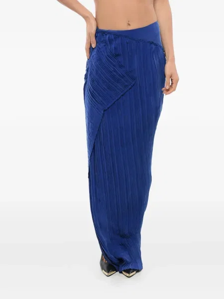 Fusta maxi Balmain asimetrică albastru