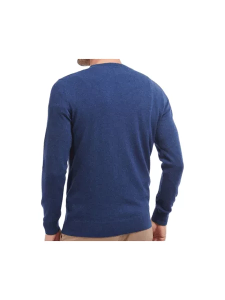 Barbour sweter wełniany niebieski