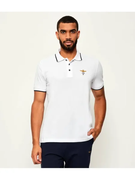 Aeronautica Militare Polo | Regular Fit alb