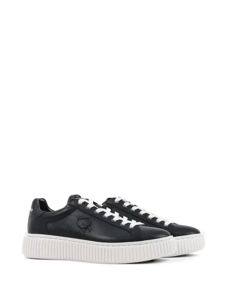 Sneakerși Karl Lagerfeld cu platformă negru