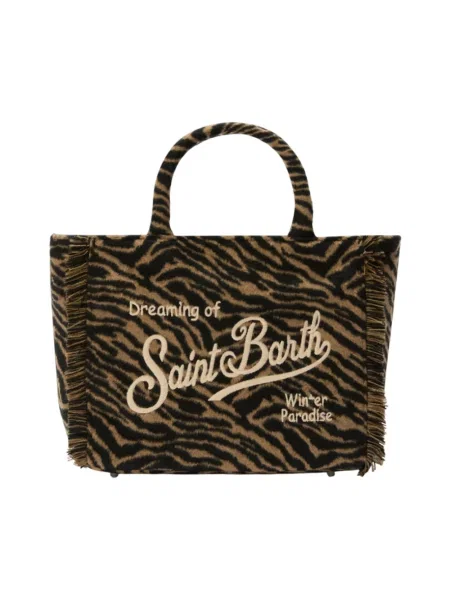 Shopperka Mc2 Saint Barth filcowa brązowa
