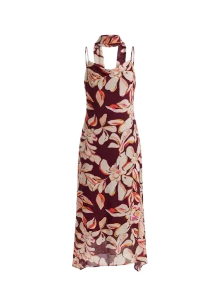 Nisia PartyWear Koktejlové šaty Wattala Dress bordó