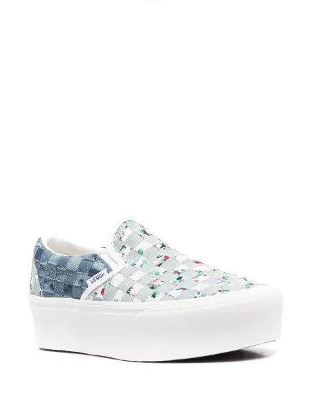 Gėlėtos sportbačiai Vans mėlyna