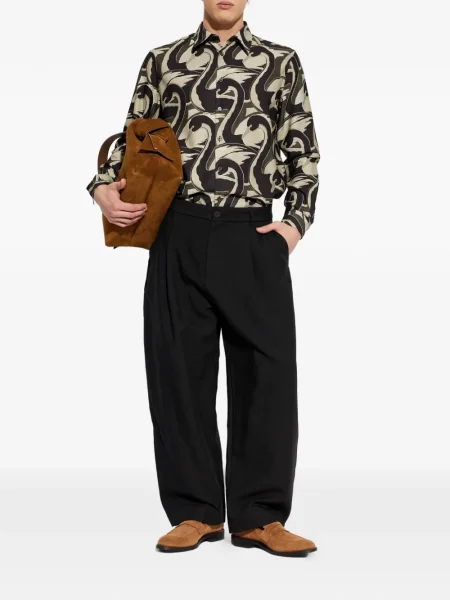 Cămașă Paul Smith cu imagine lungă negru