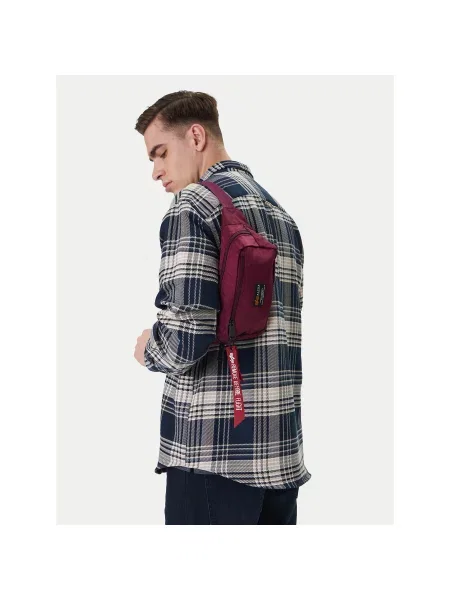 ALPHA INDUSTRIES Torba za čez ramo burgund rdeča