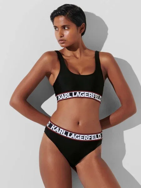 KARL LAGERFELD Bikini partea de sus negru