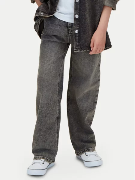 Dětské kalhoty Calvin Klein šedé